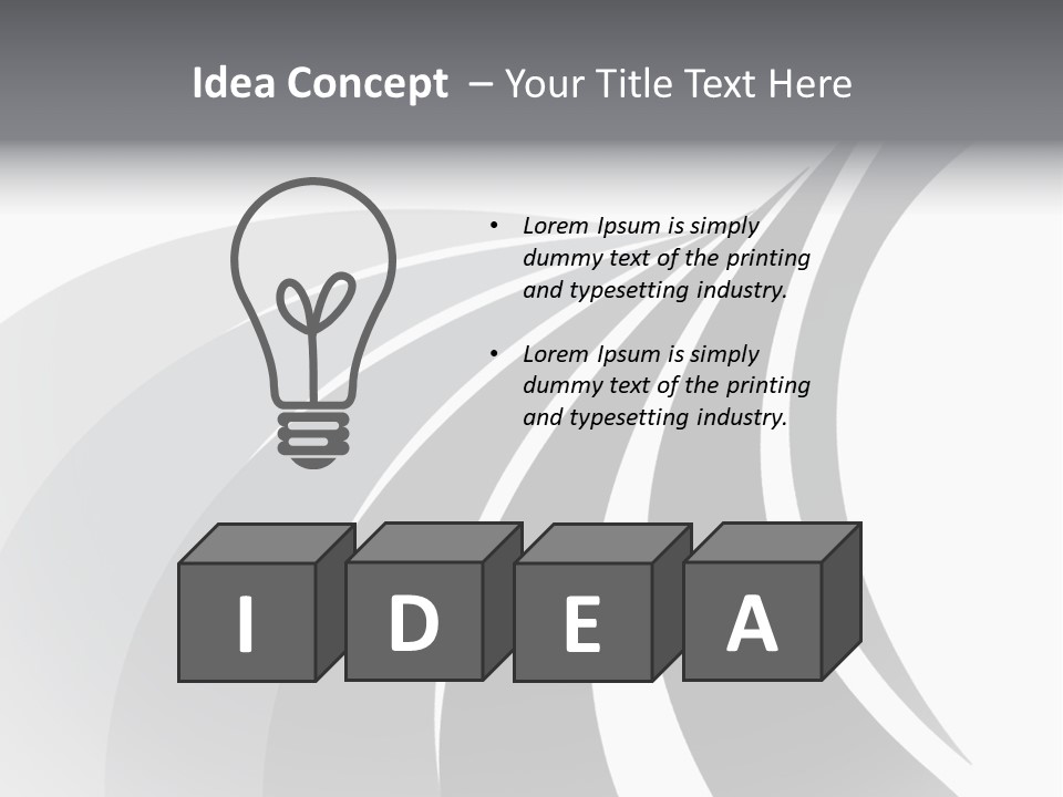 Negative Twisty Effect PowerPoint Template