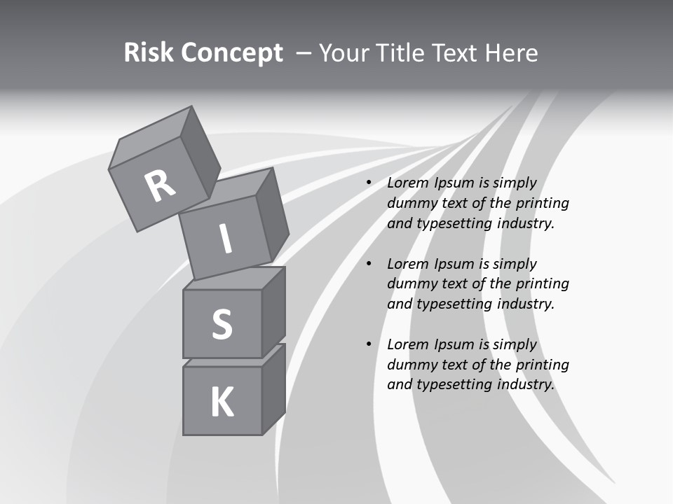 Negative Twisty Effect PowerPoint Template