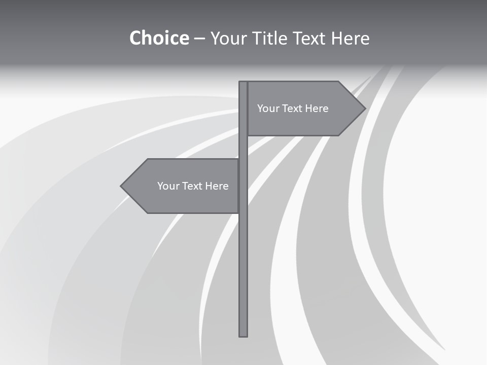 Negative Twisty Effect PowerPoint Template
