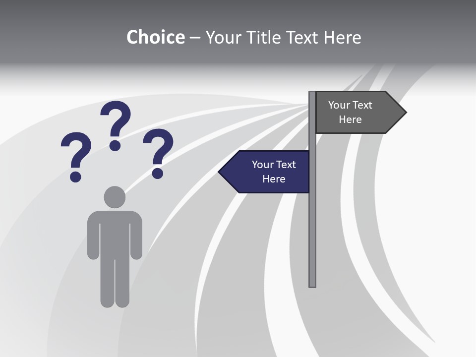 Negative Twisty Effect PowerPoint Template
