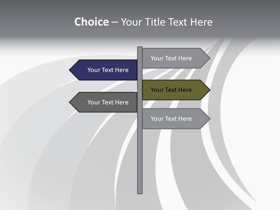 Negative Twisty Effect PowerPoint Template