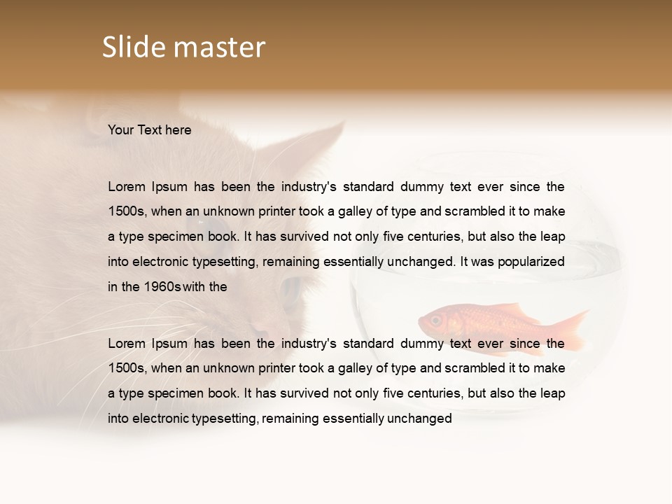 Snack Predator Stare PowerPoint Template