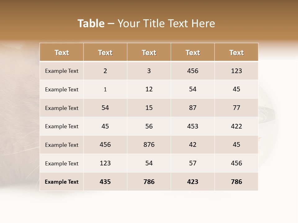 Snack Predator Stare PowerPoint Template