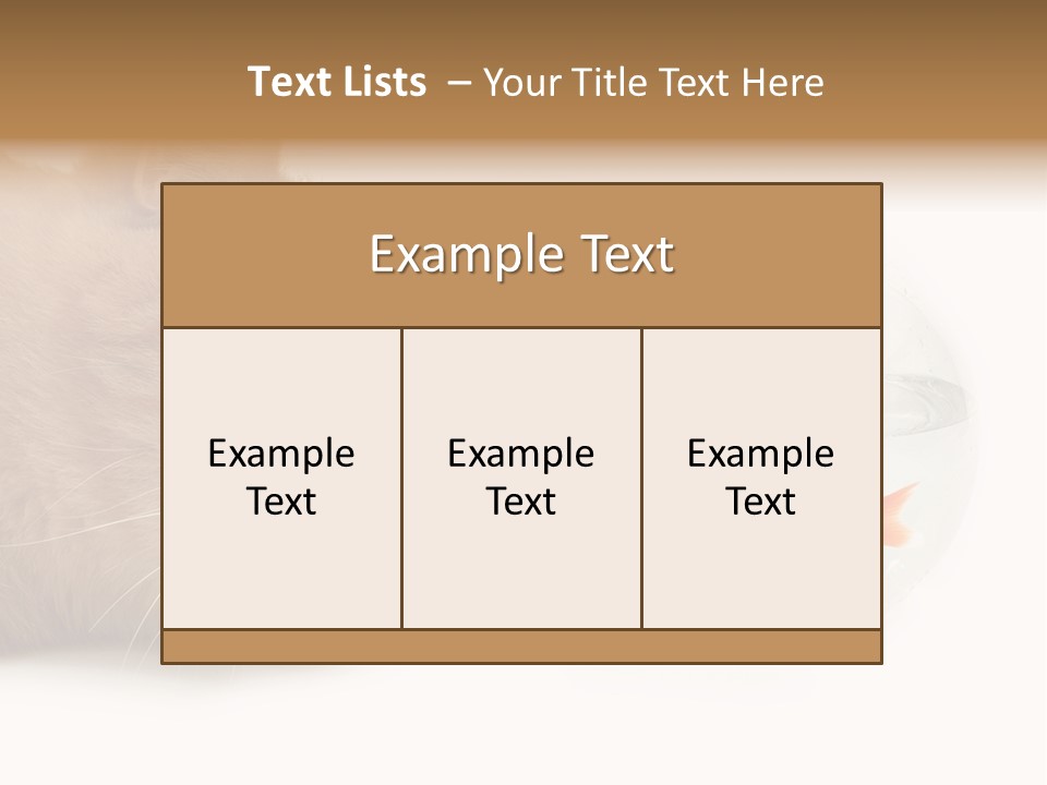 Snack Predator Stare PowerPoint Template