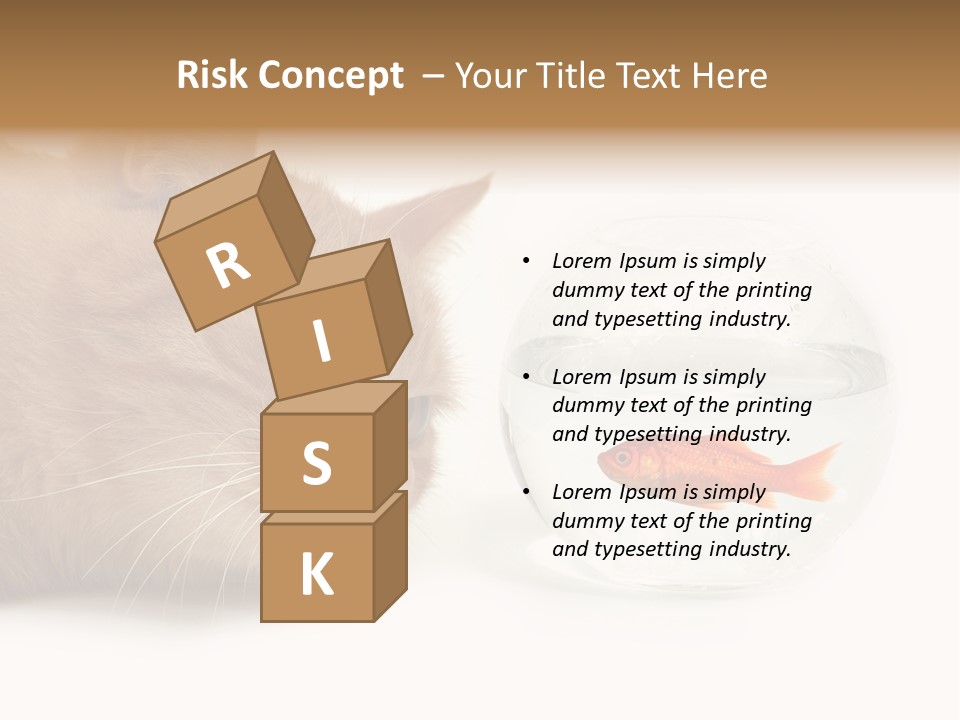 Snack Predator Stare PowerPoint Template