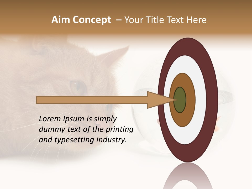 Snack Predator Stare PowerPoint Template