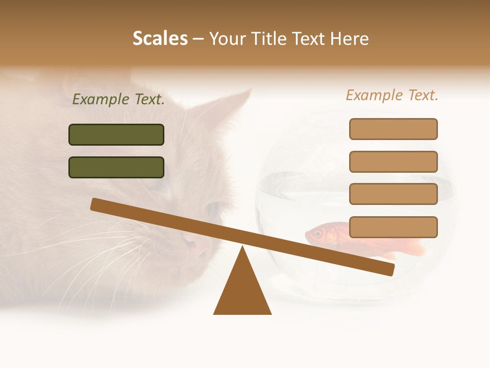 Snack Predator Stare PowerPoint Template
