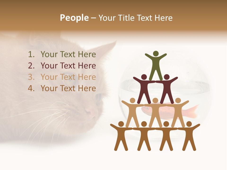 Snack Predator Stare PowerPoint Template