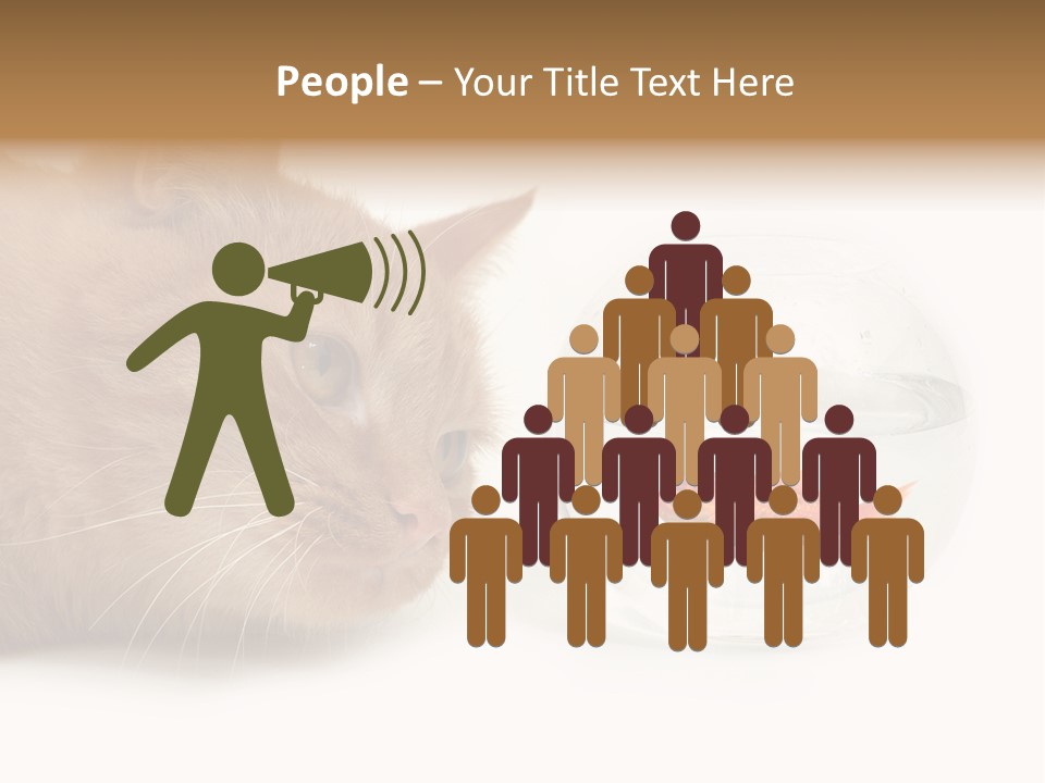 Snack Predator Stare PowerPoint Template