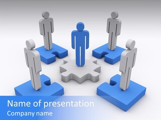 Concept Puzzle Organized PowerPoint Template