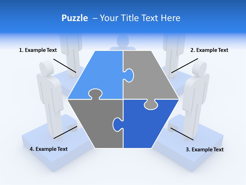 Concept Puzzle Organized PowerPoint Template
