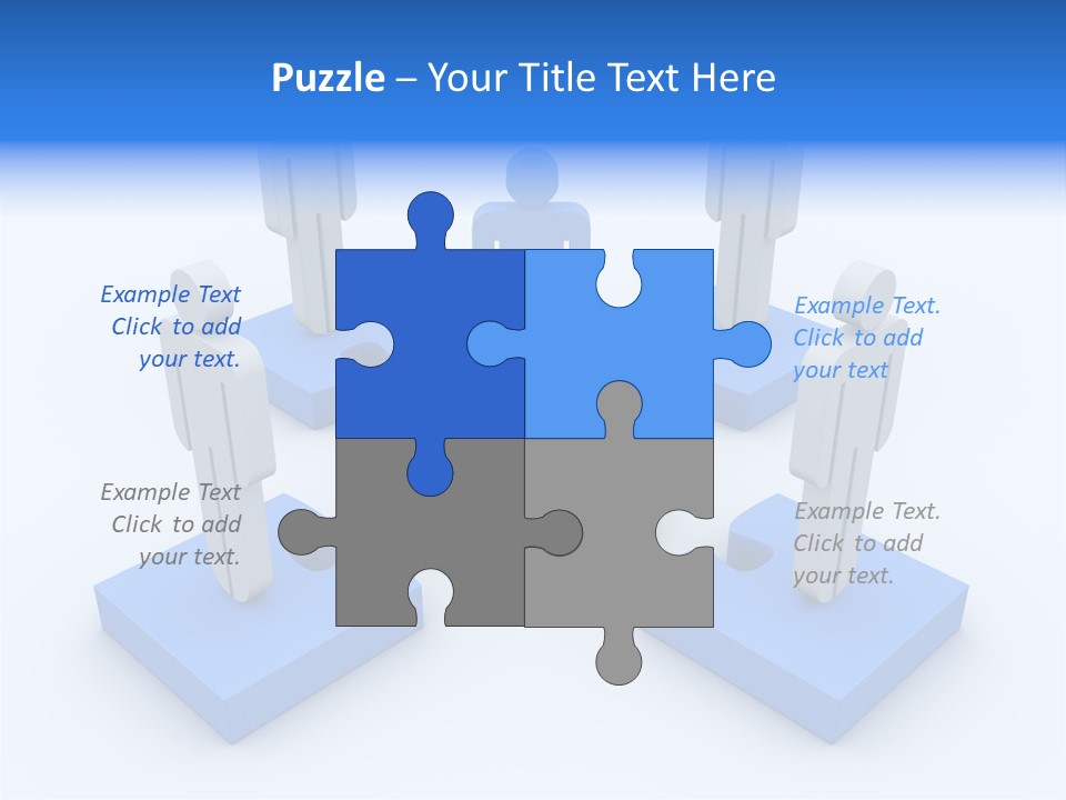 Concept Puzzle Organized PowerPoint Template