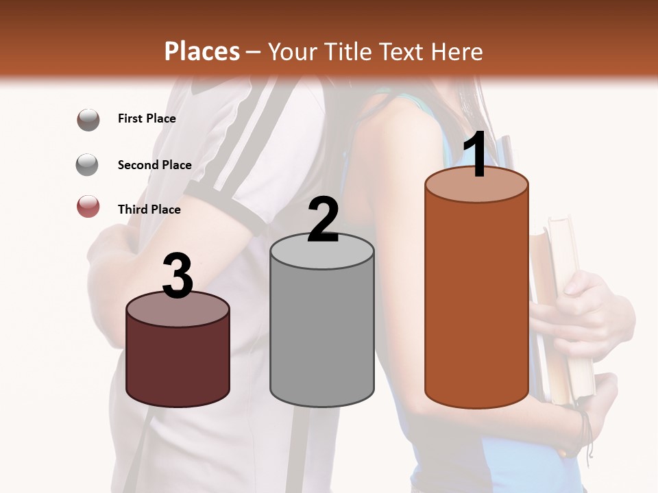 Isolated Caucasian White PowerPoint Template