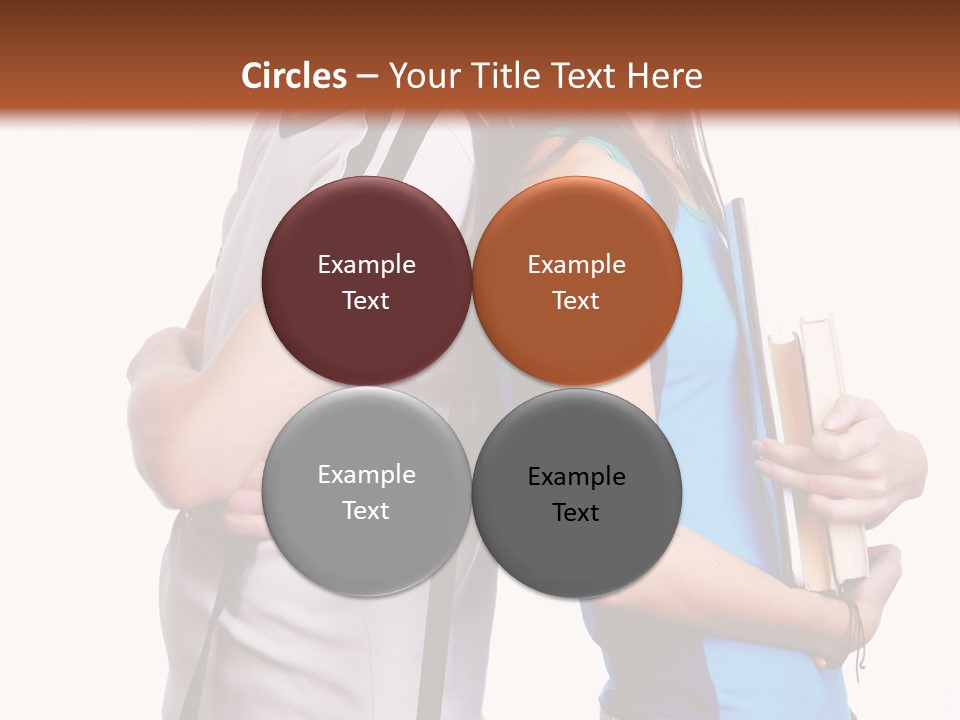 Isolated Caucasian White PowerPoint Template