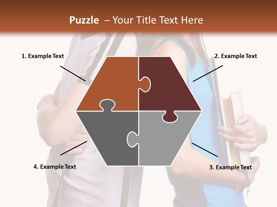 Isolated Caucasian White PowerPoint Template