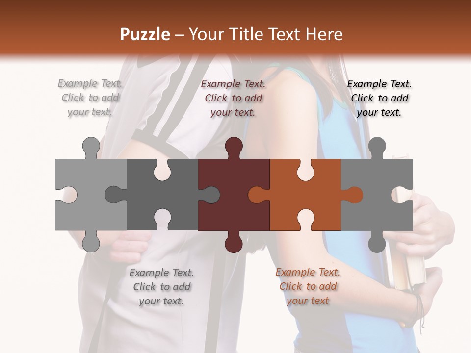 Isolated Caucasian White PowerPoint Template