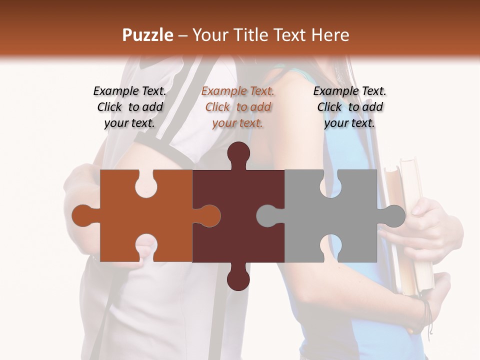 Isolated Caucasian White PowerPoint Template