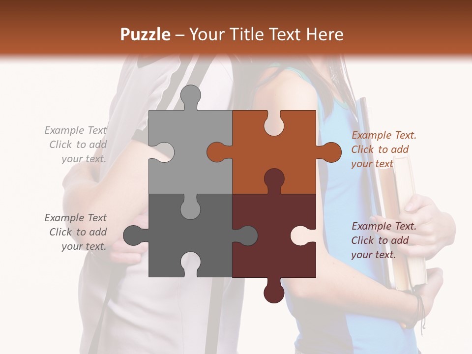 Isolated Caucasian White PowerPoint Template