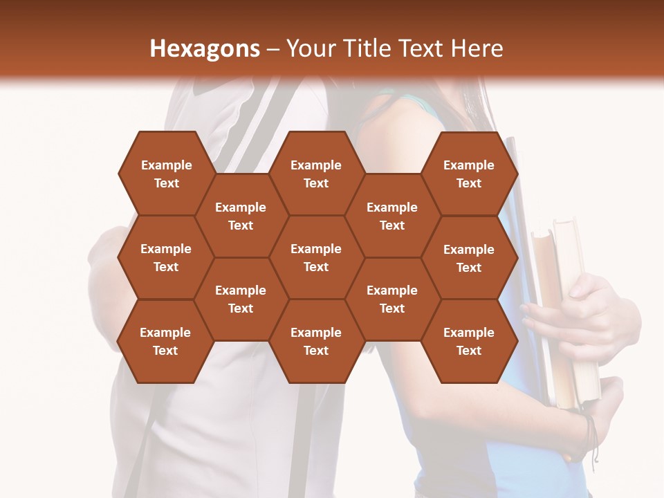 Isolated Caucasian White PowerPoint Template