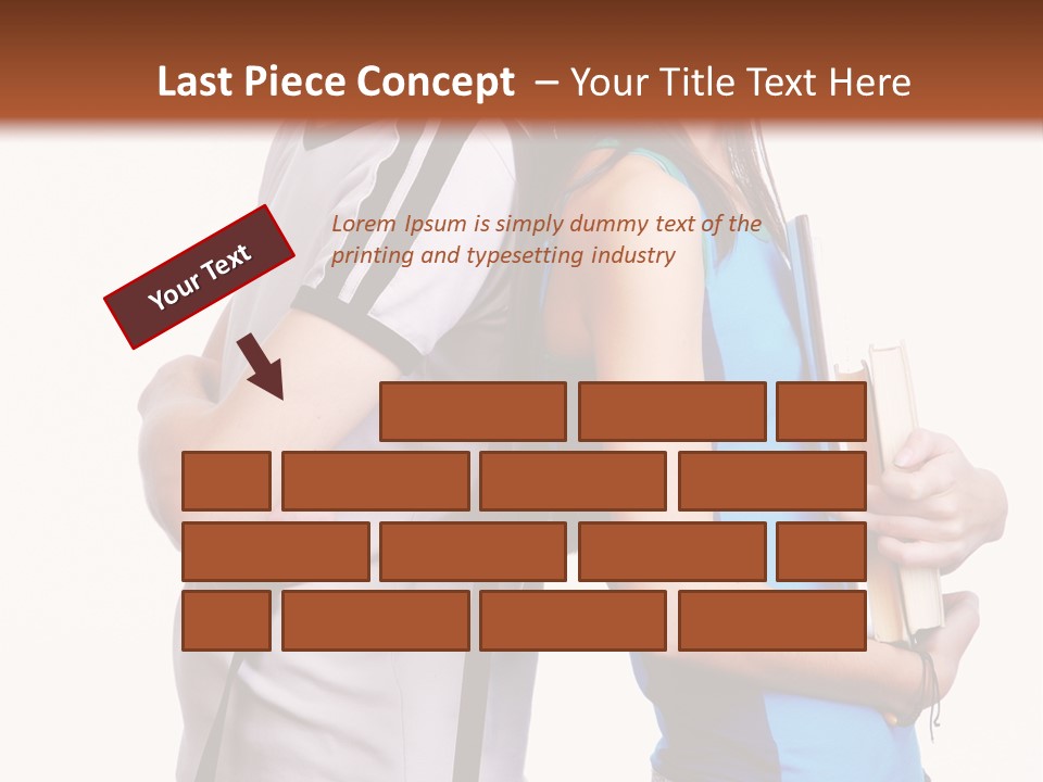 Isolated Caucasian White PowerPoint Template