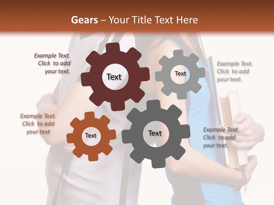 Isolated Caucasian White PowerPoint Template