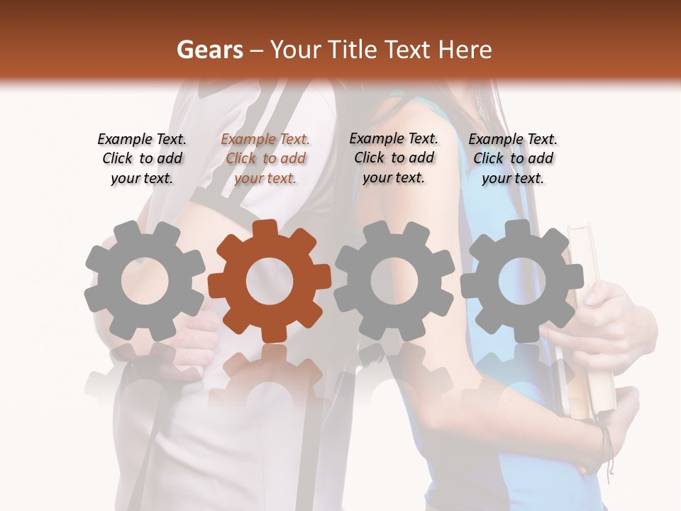 Isolated Caucasian White PowerPoint Template