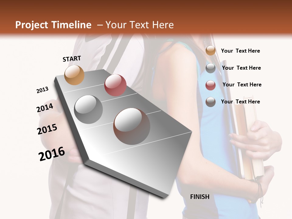 Isolated Caucasian White PowerPoint Template