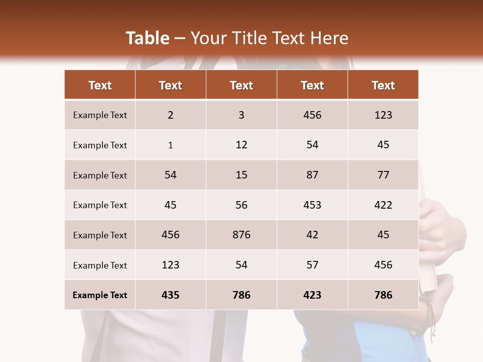 Isolated Caucasian White PowerPoint Template