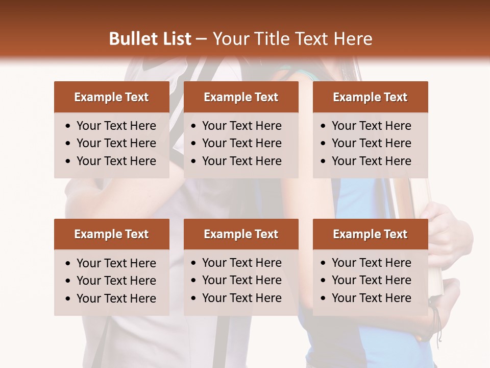 Isolated Caucasian White PowerPoint Template