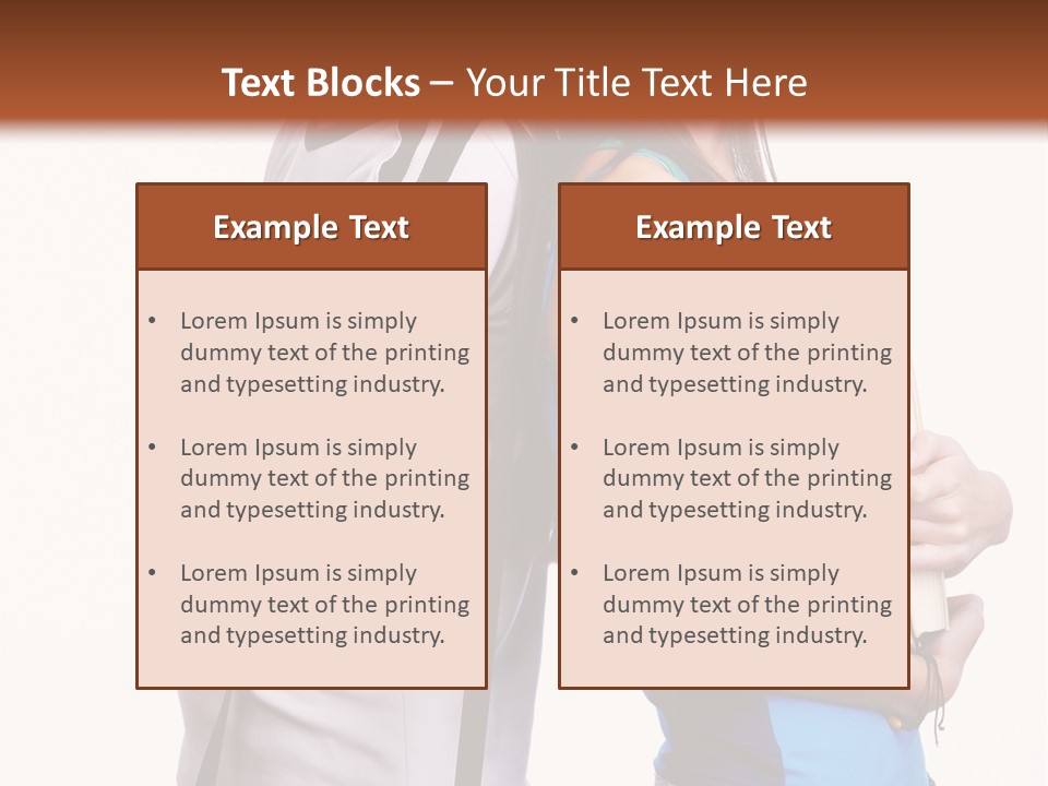 Isolated Caucasian White PowerPoint Template
