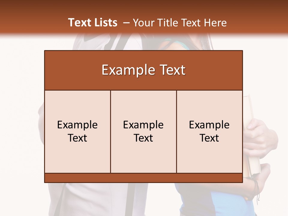 Isolated Caucasian White PowerPoint Template