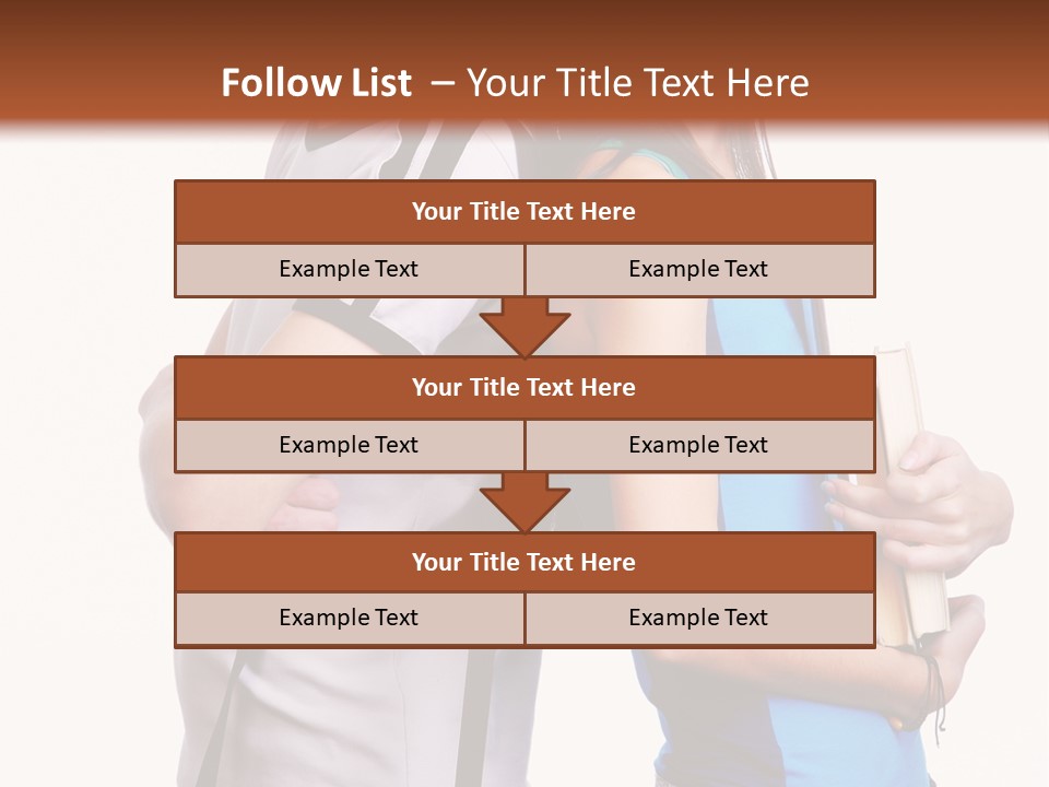 Isolated Caucasian White PowerPoint Template