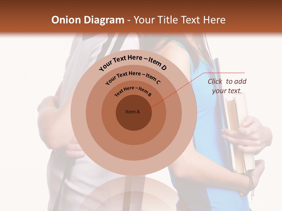 Isolated Caucasian White PowerPoint Template