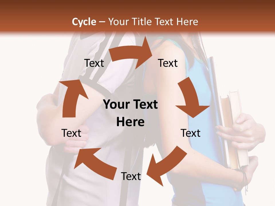 Isolated Caucasian White PowerPoint Template