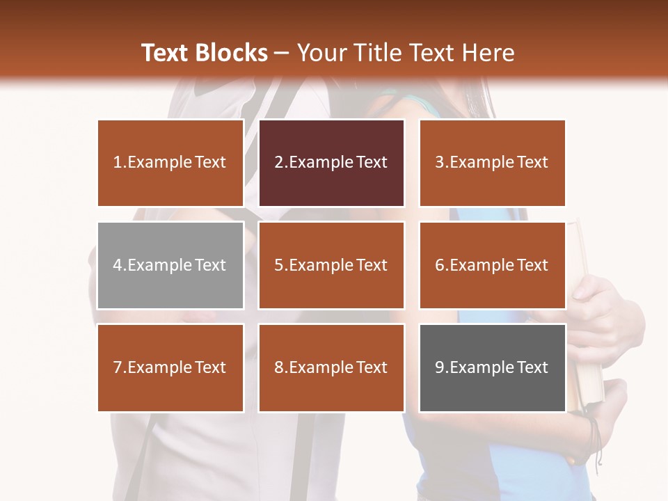 Isolated Caucasian White PowerPoint Template