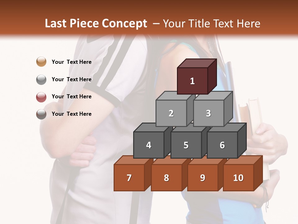 Isolated Caucasian White PowerPoint Template