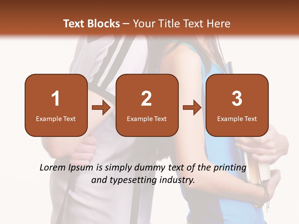 Isolated Caucasian White PowerPoint Template