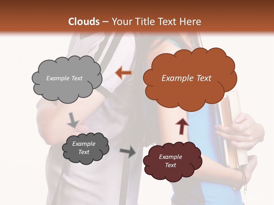 Isolated Caucasian White PowerPoint Template
