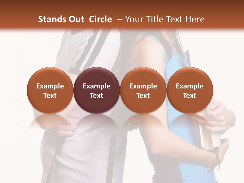 Isolated Caucasian White PowerPoint Template