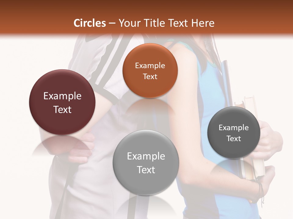 Isolated Caucasian White PowerPoint Template