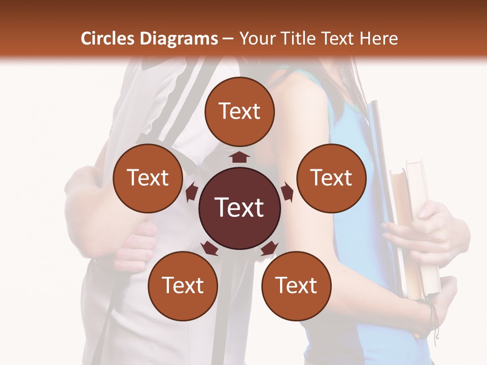 Isolated Caucasian White PowerPoint Template