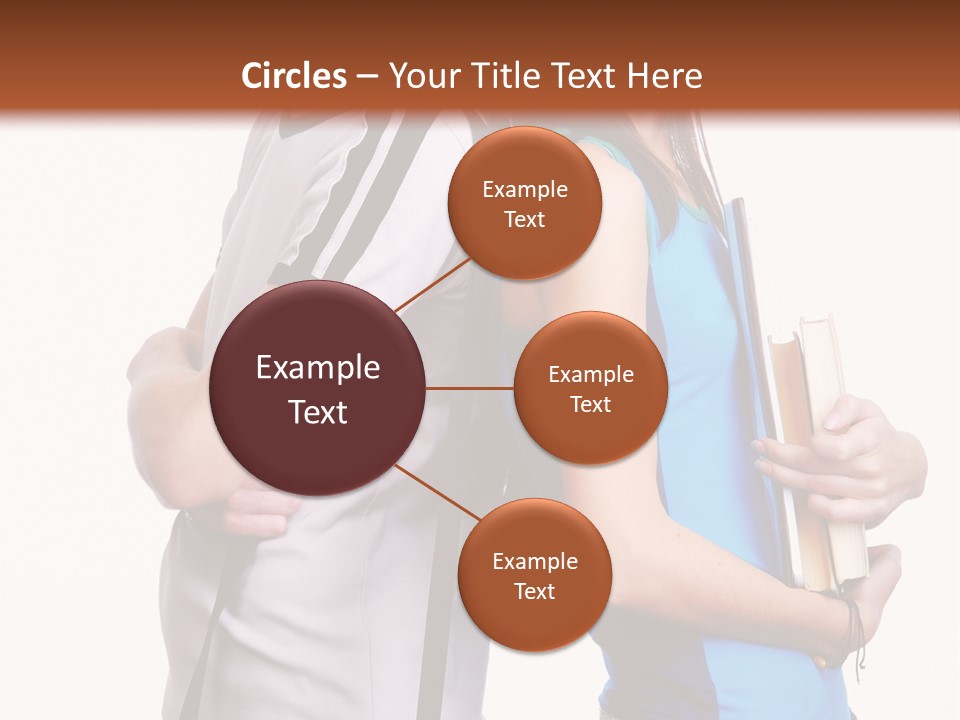 Isolated Caucasian White PowerPoint Template