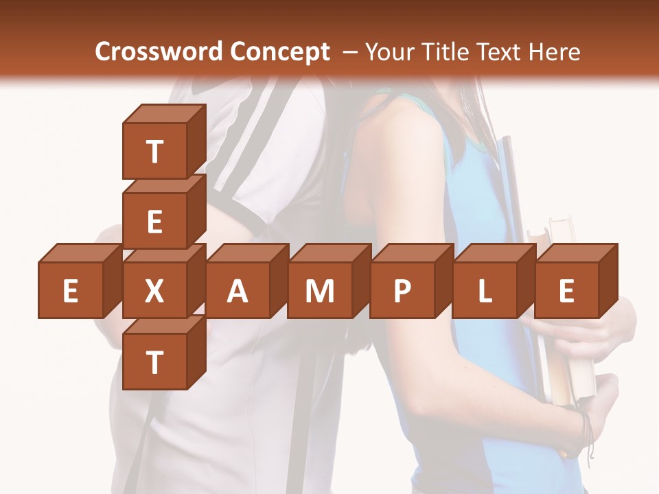 Isolated Caucasian White PowerPoint Template