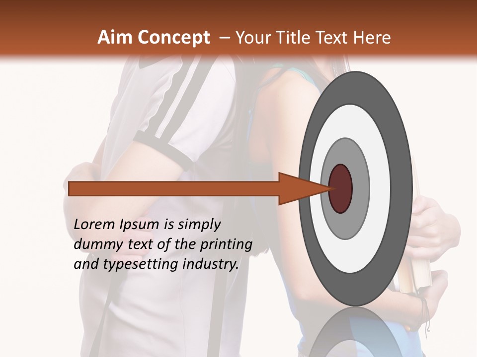 Isolated Caucasian White PowerPoint Template