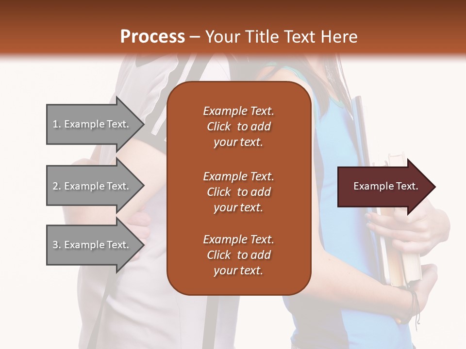 Isolated Caucasian White PowerPoint Template