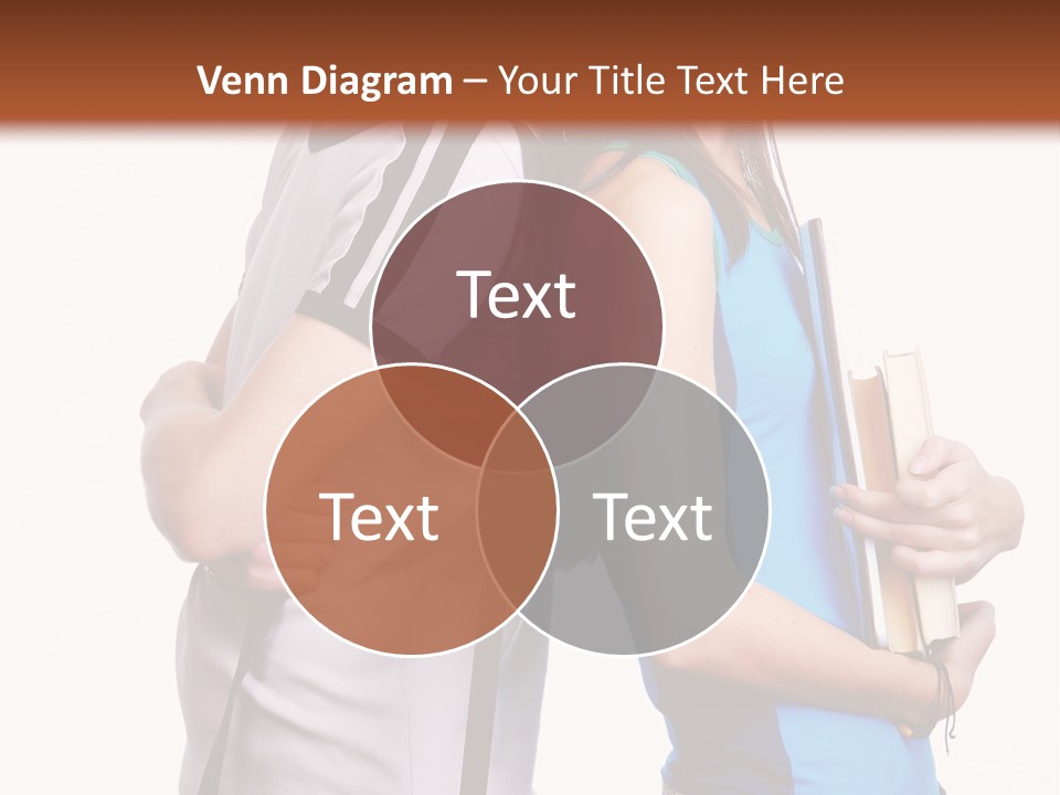 Isolated Caucasian White PowerPoint Template