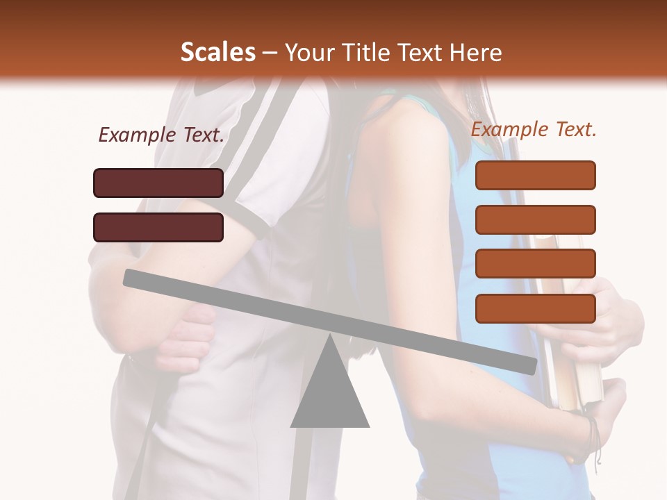 Isolated Caucasian White PowerPoint Template