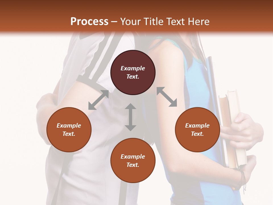 Isolated Caucasian White PowerPoint Template