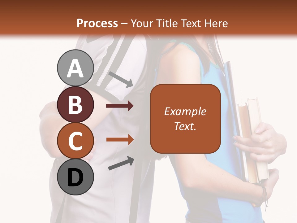 Isolated Caucasian White PowerPoint Template