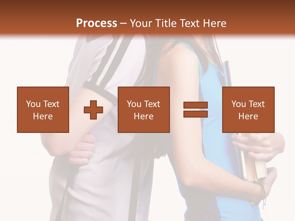 Isolated Caucasian White PowerPoint Template